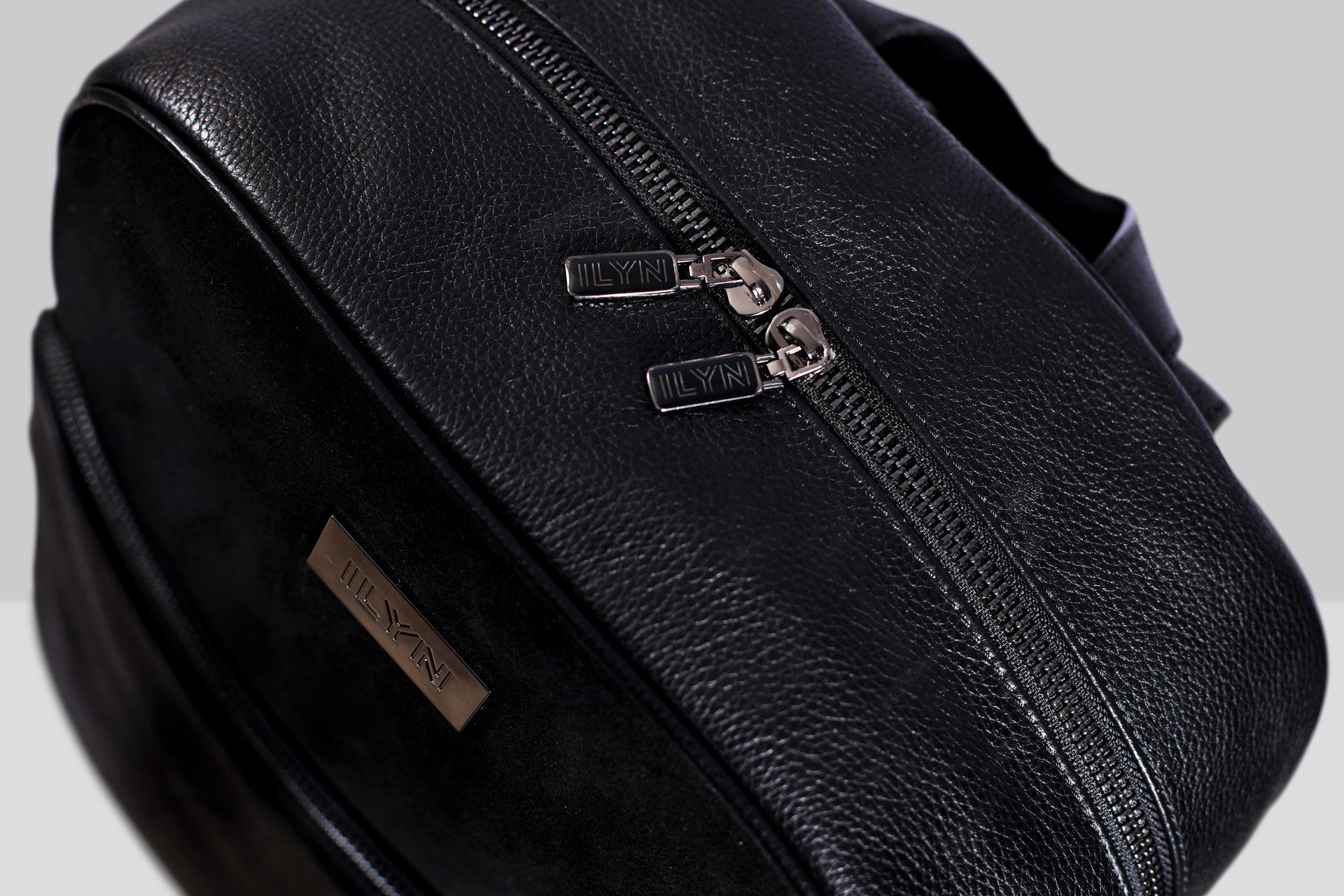 LUXURY Leather Backpack Black ILYN