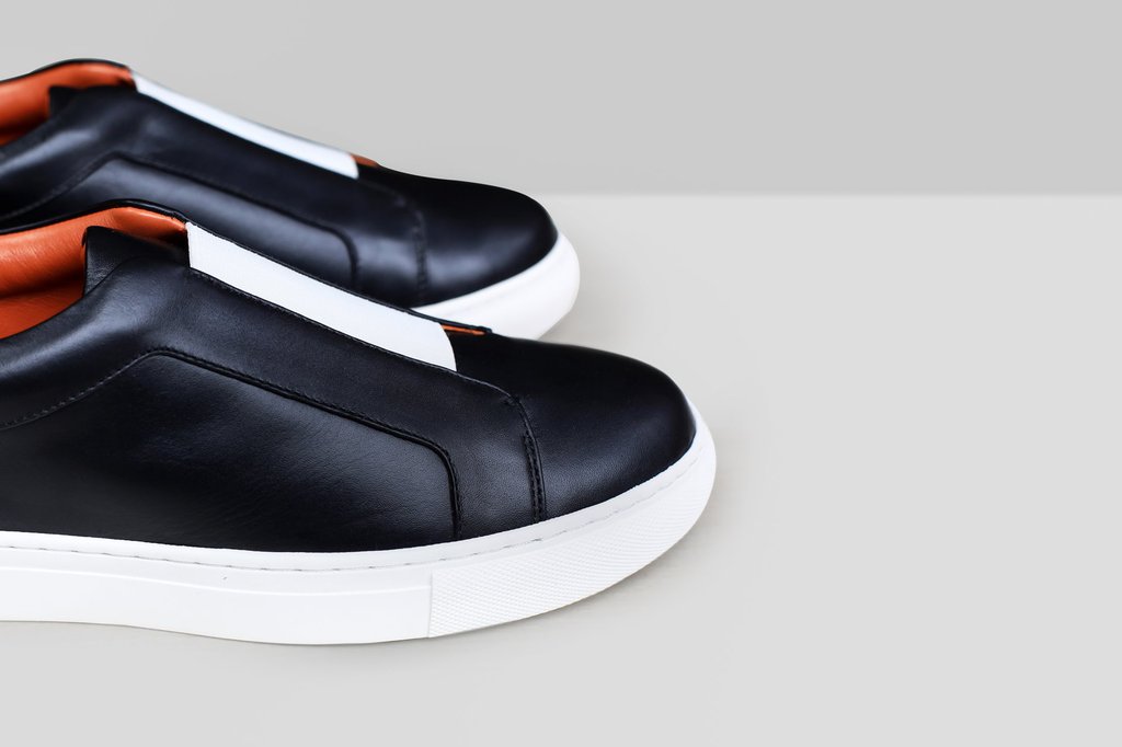 LUXURY Leather Sneakers Black ILYN
