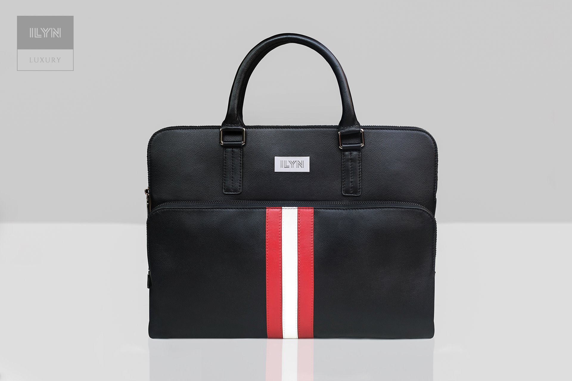 LUXURY Laptop Bag Black/Red ILYN